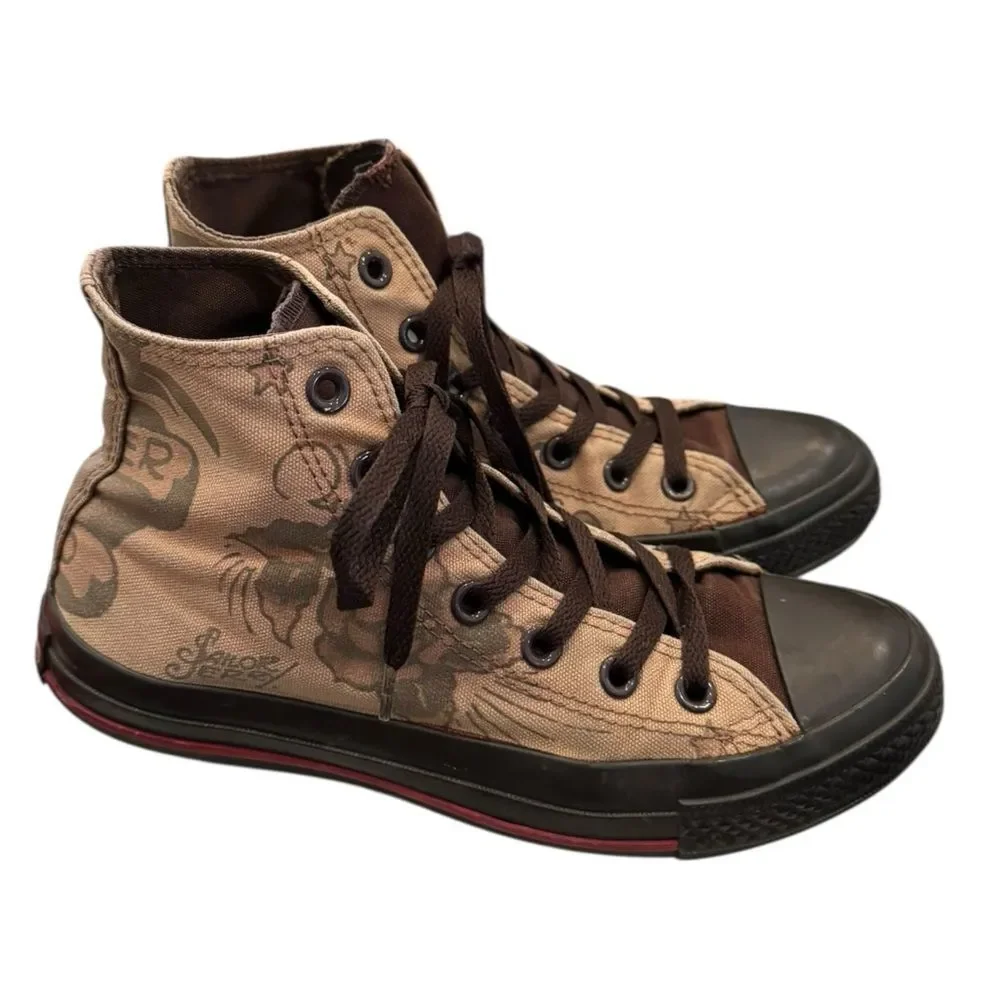 Converse 1X983 All Star Chuck Taylor Sailor Jerry Brown Women’s Sneaker 7 - Picture 2 of 6